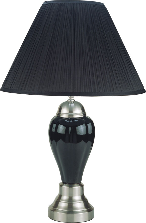 Porcelain Lamp Black