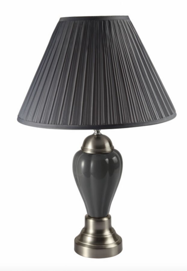 Porcelain Lamp Grey